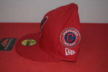 Load image into Gallery viewer, MLB New Era Cleveland Indians Chief Wahoo 95 World Series 2 Patch Fitted 59Fifty