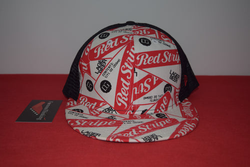 New Era Red Stripe Beer Mesh Snapback 9Fifty VINTAGE