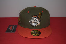 Load image into Gallery viewer, MLB New Era Cleveland Indians Chief Wahoo A.L Champions Fitted 59Fifty