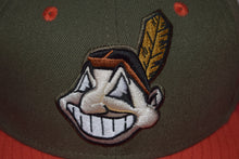 Load image into Gallery viewer, MLB New Era Cleveland Indians Chief Wahoo A.L Champions Fitted 59Fifty