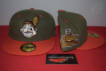 Load image into Gallery viewer, MLB New Era Cleveland Indians Chief Wahoo A.L Champions Fitted 59Fifty