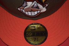 Load image into Gallery viewer, MLB New Era Cleveland Indians Chief Wahoo A.L Champions Fitted 59Fifty