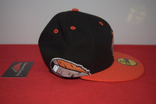 Load image into Gallery viewer, MLB New Era Cleveland Indians Chief Wahoo Black Infrared Feather Fitted 59Fifty