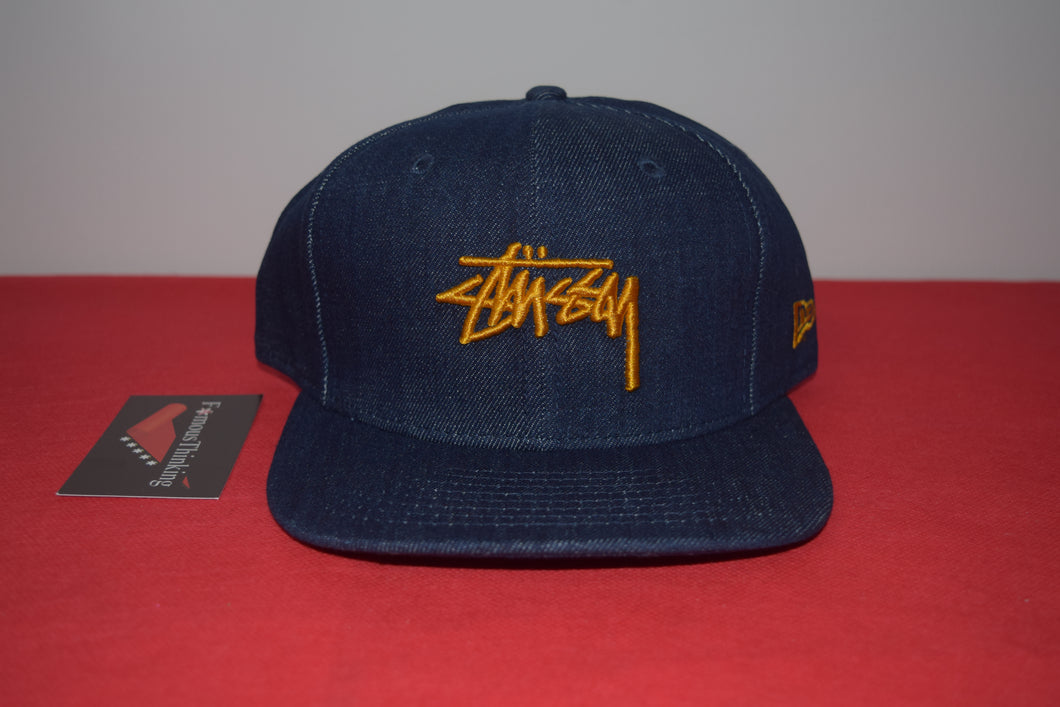 Stussy X New Era Denim Original Fit Snapback 9Fifty