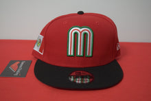 Load image into Gallery viewer, New Era Mexico Red Dome Black Visor Snapback 9Fifty