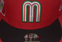 Load image into Gallery viewer, New Era Mexico Red Dome Black Visor Snapback 9Fifty