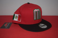 Load image into Gallery viewer, New Era Mexico Red Dome Black Visor Snapback 9Fifty