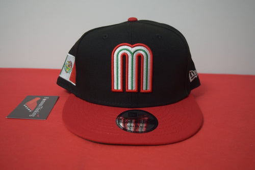 New Era Mexico Black Dome Red Visor Snapback 9Fifty