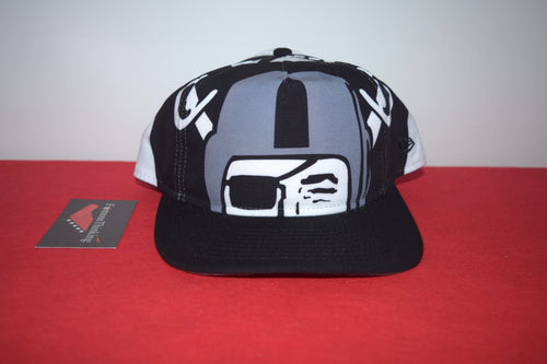 NFL New Era Oakland Raiders Big Face Helmet Logo Original Fit Snapback