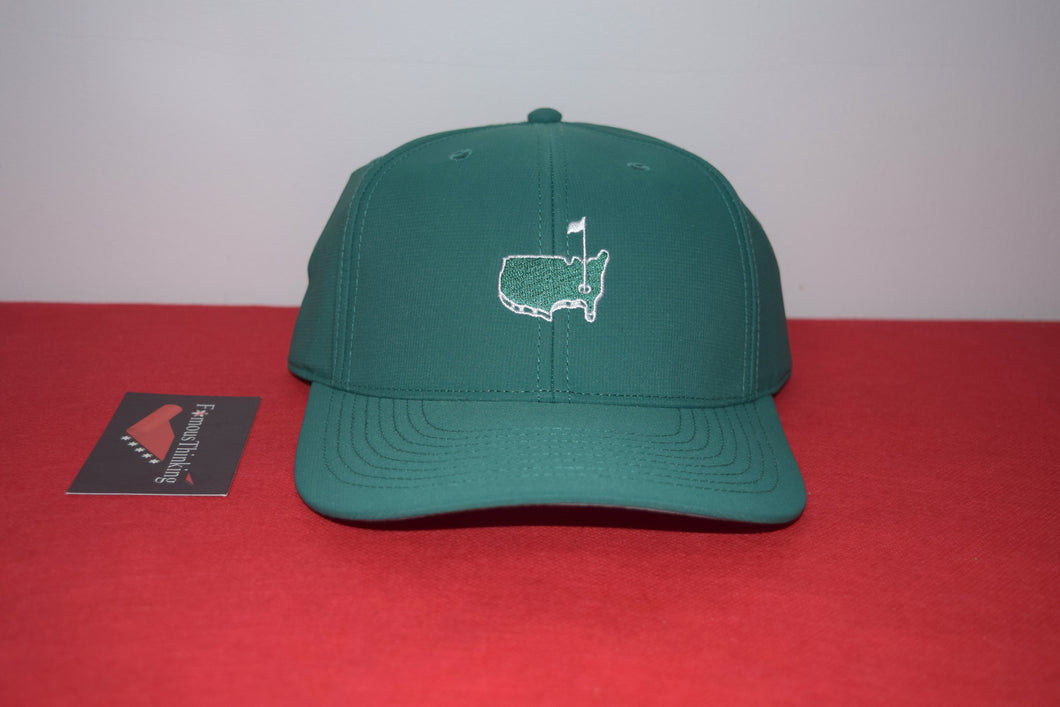 Masters Logo Green Perfomance Hat By American Needle