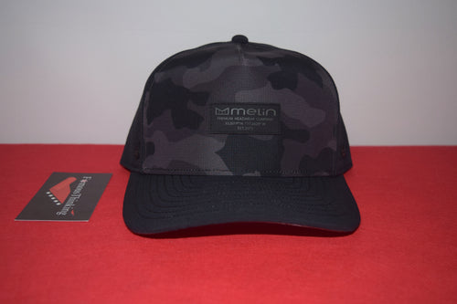 Melin Hydro Odyssey Black Camo Snapback