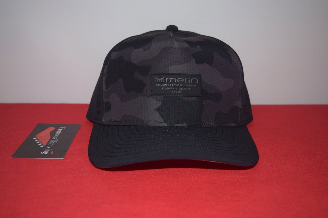 Melin Hydro Odyssey Black Camo Snapback