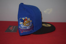 Load image into Gallery viewer, MLB New Era Cleveland Indians Chief Wahoo Blue Black Fitted 59Fifty