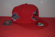 Load image into Gallery viewer, MLB New Era Cleveland Indians Double Patch Snapback 9Fifty