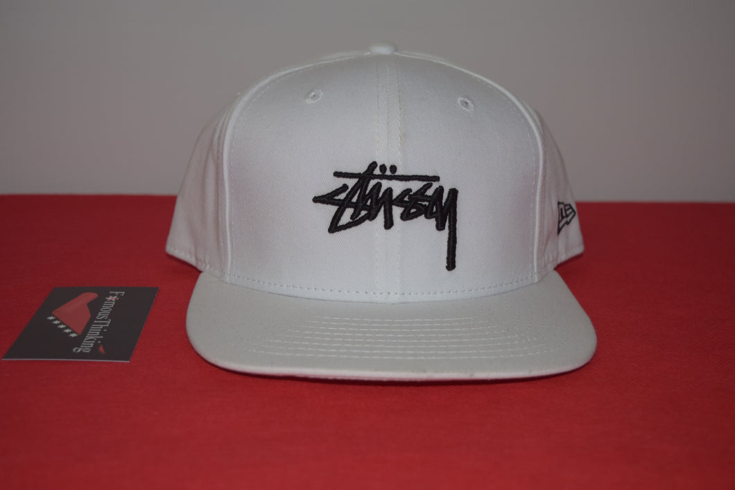 Stussy X New Era Original Fit White Snapback 9Fifty