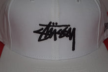 Load image into Gallery viewer, Stussy X New Era Original Fit White Snapback 9Fifty