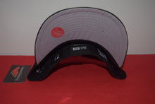 Load image into Gallery viewer, MLB New Era Cleveland Indians Chief Wahoo Double Patch Black Out Fitted 59Fifty