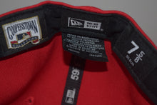 Load image into Gallery viewer, MLB New Era Cleveland Indians Chief Wahoo Feather Fitted 59Fifty