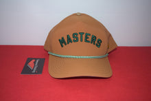 Load image into Gallery viewer, Masters Brown Script Rope Velcroback By American Needle