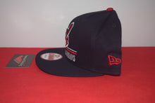 Load image into Gallery viewer, MLB New Era Cleveland Indians Chief Wahoo Script Snapback 9Fifty VINTAGE