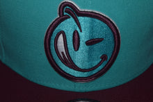 Load image into Gallery viewer, Yums X New Era Maroon Teal Snapback 9Fifty