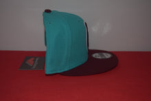 Load image into Gallery viewer, Yums X New Era Maroon Teal Snapback 9Fifty