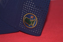 Load image into Gallery viewer, Masters Berckmans Box Logo Navy Snapback Hat By American needle