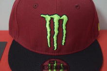 Load image into Gallery viewer, Monster X New Era Maroon Snapback 9Fifty