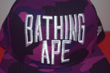 Load image into Gallery viewer, Bape X New Era Purple Camo Snapback 9Fifty