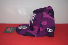 Load image into Gallery viewer, Bape X New Era Purple Camo Snapback 9Fifty