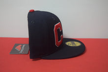 Load image into Gallery viewer, MLB New Era Cleveland Indians Double Logo Fitted 59Fifty