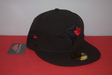 Load image into Gallery viewer, MLB New Era Toronto Blue Jays Patch Blackout Fitted 59Fifty