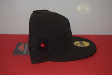 Load image into Gallery viewer, MLB New Era Toronto Blue Jays Patch Blackout Fitted 59Fifty