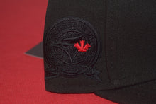 Load image into Gallery viewer, MLB New Era Toronto Blue Jays Patch Blackout Fitted 59Fifty