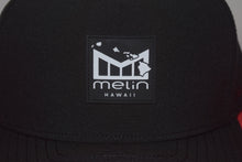 Load image into Gallery viewer, Melin Stacked Hydro Odysea Hawaii Black Snapback