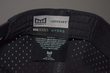Load image into Gallery viewer, Melin Stacked Hydro Odyssey Black Aqua Snapback