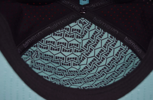 Melin Stacked Hydro Odyssey Black Aqua Snapback